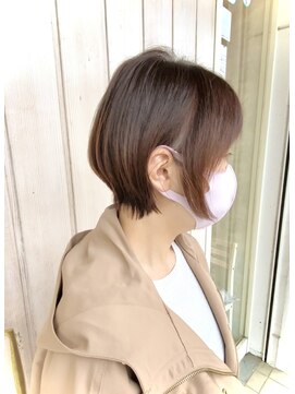 シェイプスヘアデザイン 上三川店(Shape's hair design) 大人可愛い/20代/30代/40代/50代/前下がり/丸みショートボブ