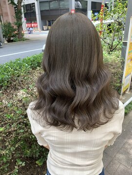 アソビセカンド 原宿(ASOBI 2nd) オリーブグレージュ　20代/30代/ブリーチなし