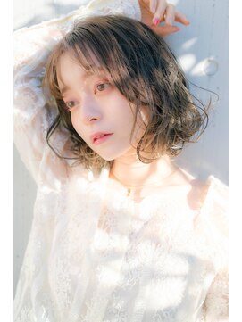 ムーア(MUA) ふわふわボブパーマ