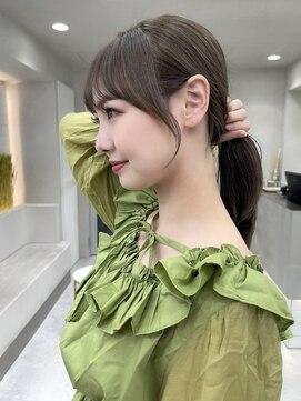 ロンド マーレ 天神大名店(Lond mare) 大人ガーリー 韓国ヘア レイヤーカット 顔まわりカット 韓国