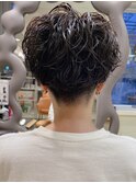 【なかじま ひびき】刈り上げマッシュ×リッジパーマ