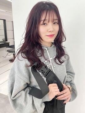 ギグスダブル 栄店(gigs double) ロングウルフ×ワインレッド