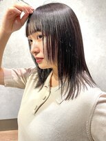 ディッセンバー 渋谷(December)&nbsp;【December】髪質改善×ブリーチ無し透け感ダークグレージュ◎