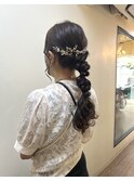 華やかな編みおろしスタイル♪