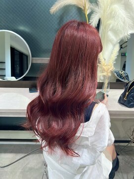 シンシェアサロン 原宿店(Qin shaire salon) チェリーレッド ブリーチなしカラー