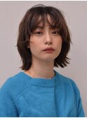 ショートウルフ 前髪パーマ 顔周りレイヤー【天神/今泉】