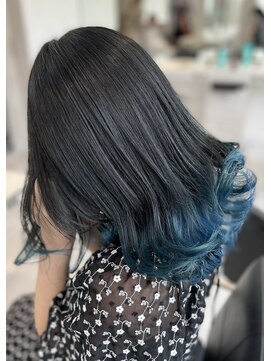 アッシュ 八王子店(Ash) アッシュブラック/グラデーションカラー/ブリーチ/イルミナ