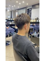 ハルキ ミナト ジャパン オオサカ(HARUKI MINATO japan OSAKA)&nbsp;メンズアップバング束感ショートツーブロック直毛