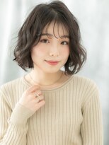 ドクターズ サロン ラブ(Dr's Salon LAB)&nbsp;暗髪オンブレくせ毛風ウェットボブn古河20代30代40代