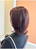 【8月】外ハネ×ピンクヘアカラー