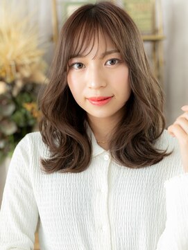 カバーヘア ブリス 北浦和(COVER HAIR bliss) 抜け感斜めバング韓国風巻きニュアンスパーマa北浦和30代40代