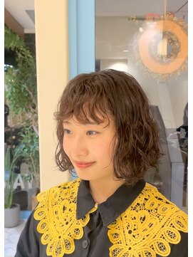 シアン 栄店(CYAN.) 前髪もくしゃっと☆bob perm