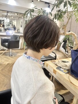 ファイブシーン アオヤマ(5SCENE AOYAMA) ショートパーマショートカット前髪あり前髪なし20代30代40代