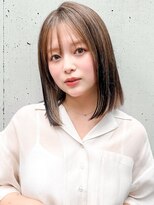 艶感ワイドバングワンカール美髪前髪うる艶髪#516f0413