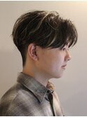 フェザーショートフェザーパーマ曲がる縮毛矯正森田鴻之介眉毛