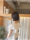 前髪/ボブ/透明感カラー/暖色
