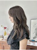 韓国風レイヤーカット◎秋色暖色カラーグレージュ小顔20代