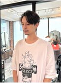 men's/メンズ/刈り上/げセンターパート/ダウンパーマ/新宿