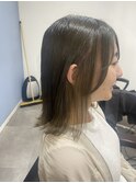 インナーカラー　ハネ巻き仕上げ