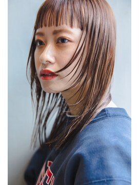 【ZEAL天神】ヘルシーレイヤー＋前髪パッツンブラウン★New Open