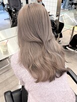 サンクマーケット 渋谷(cinq MARKET) 渋谷ブリーチカラーレイヤーカットミルクティーグレージュ韓国