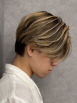 エルマーク 梅田(L-MARK)&nbsp;ハイライト/ツイストパーマ/メンズ/アップバング/men's