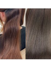 栄で透明感カラーならここ♪赤みを抑えたカラー×グレージュ・オリーブグレージュが人気の美容室