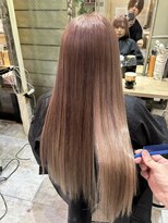 6Dエクステ 板橋店 ミルクティーカラーエクステヘア