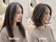 アース コアフュールボーテ 長岡店(EARTH coiffure beaute)の写真/白髪は隠さずにぼかす！キレイに魅せるグレイカラーで艶のある大人髪に♪ダメージレスで綺麗をキープ◎