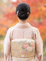 と和 巣鴨&nbsp;七五三/お宮参り/訪問着に♪上品和装シニヨンヘアセット
