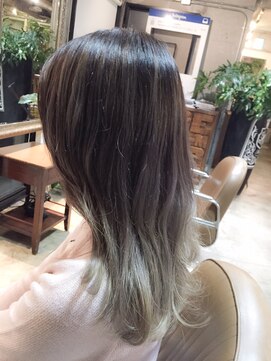 サロンドミルク 原宿(salon de MiLK) 黄色味が出ずらいブルージュカラー☆