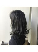 グラデーションダークグレージュ