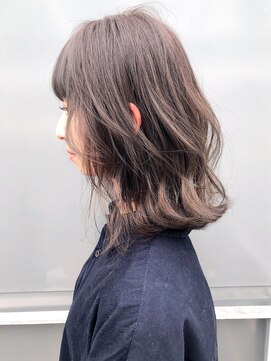 アルバム 渋谷パルコ(ALBUM) ラベンダーグレー_ウェーブパーマフォギーベージュ_ba290972