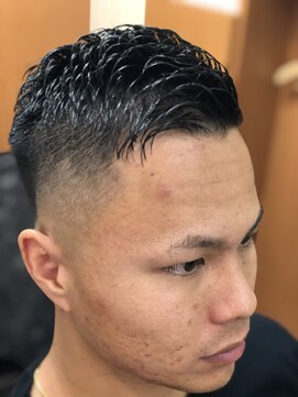 ヒロギンザ 銀座本店(HIRO GINZA) フェード×アイロンパーマ/ヒロ銀座/メンズヘアスタイル/