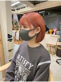 ピンクベージュボブ
