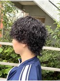波巻きウルフパーマ