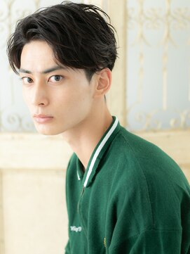 モッズ ヘア 福岡姪浜店(mod's hair) mod's姪浜/アップバングサーフスタイルコンマヘア束感ショートa