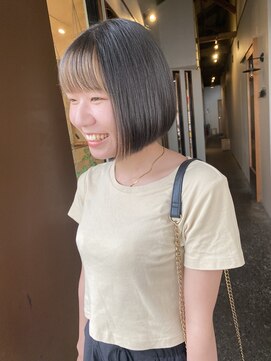 ブルー(BLUE) #BLUEボブ×フェイスフレーミング