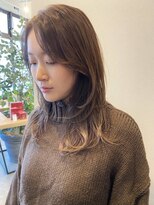 カノエ 博多ミスト店(canoe) ロングレイヤー　韓国ヘア　ベージュカラー　髪質改善