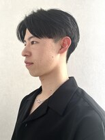 メンズサロン ブロック(Men's Salon bloc)&nbsp;ニュアンスパーマセンターパートコンマヘアツーブロック刈り上げ