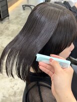 ロンド 表参道店(Lond)&nbsp;縮毛矯正 髪質改善 ボブ 切りっぱなしボブ 美髪 表参道 艶髪