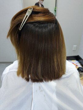 コロン(coron) ハイライトへ縮毛矯正