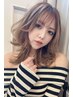 カット+部分ケアブリーチ+艶髪透明感カラー+oggi otto20工程Ｔr 　/23900