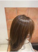 ナチュラル白髪ぼかしハイライト