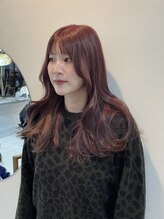 エンリッチヘア(enrich hair) ピンクブラウンカラー韓国ヘア