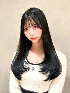 アマトウキョウ アユンチェ(AMA TOKYO×AYUNCHE) 韓国ヘア　2wayバング  レイヤーカット くびれヘア  顔周り/