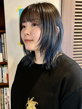 エンベロープス 中目黒(Envelopes) ブルーカラー/顔周りレイヤー/レイヤーカット