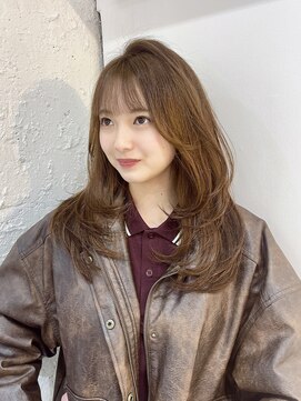 ブレンド 渋谷(BLend) マチルダボブ前髪ハイライトグレージュ