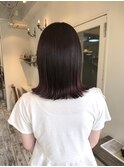 色落ちも綺麗なピンクブラウン【横浜駅】