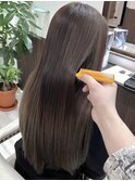 イルミナカラーアディクシーカラーオリーブグレージュ韓国風堺東